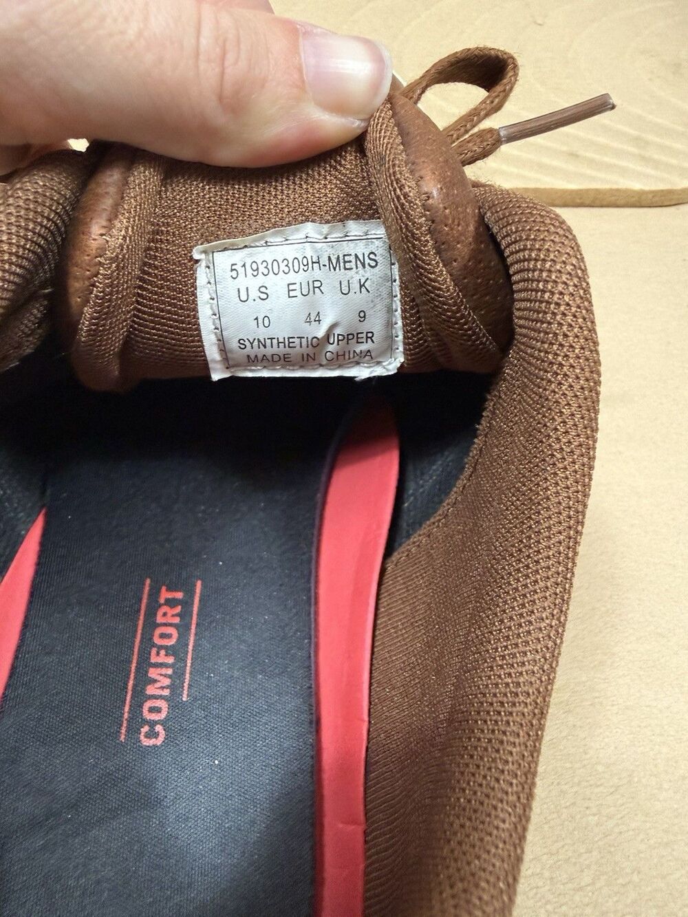 Levi’s Mens‎ Size 10 Brown Black Faux Leather Casual Dress Shoes - Picture 10 of 16